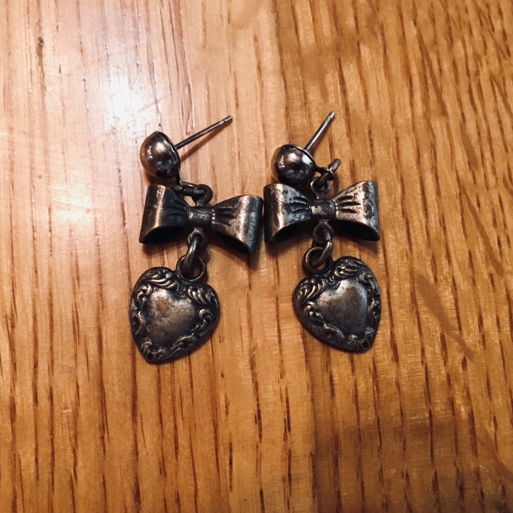 Silver earrings
